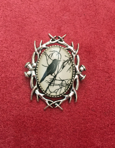 FOR the LOVE of CROWS Brooch - Silhouette Jewelry