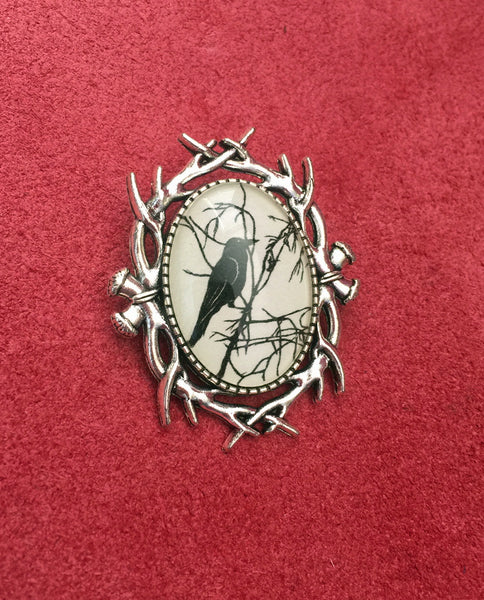 FOR the LOVE of CROWS Brooch - Silhouette Jewelry