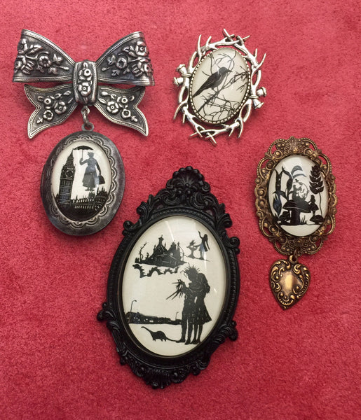 FOR the LOVE of CROWS Brooch - Silhouette Jewelry