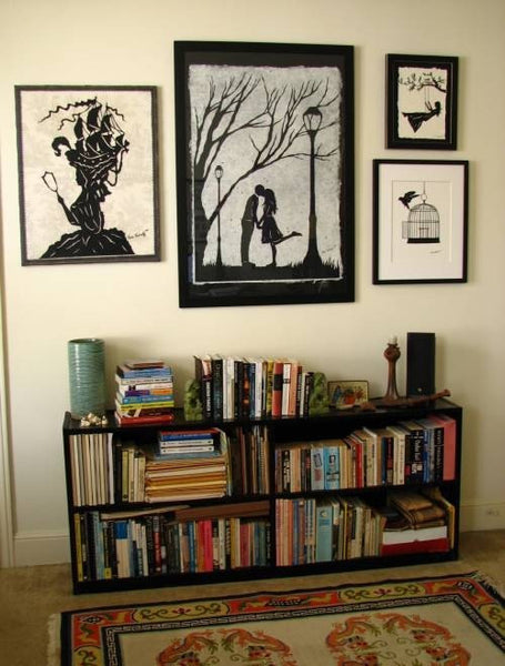 AUTUMN KISS - Large Original Papercut, 27x40, Limited Collectors Edition