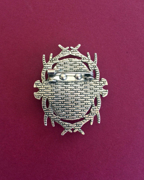 ALICES ADVENTURES in WONDERLAND Brooch - Advice from a Caterpillar - Silhouette Jewelry