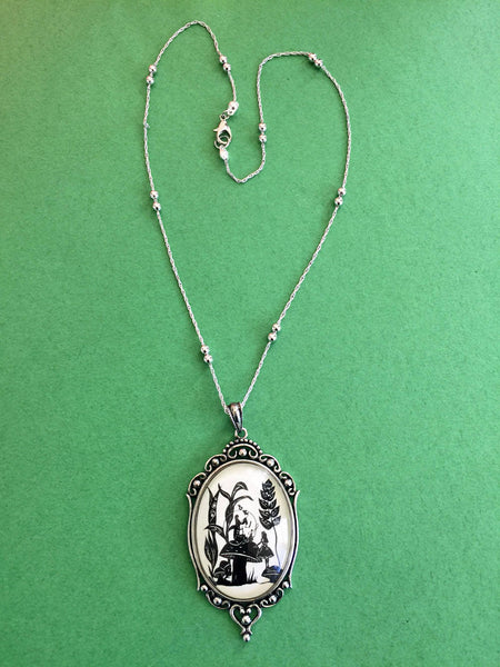 ALICE'S ADVENTURES in WONDERLAND Necklace - Advice from a Caterpillar, pendant on chain