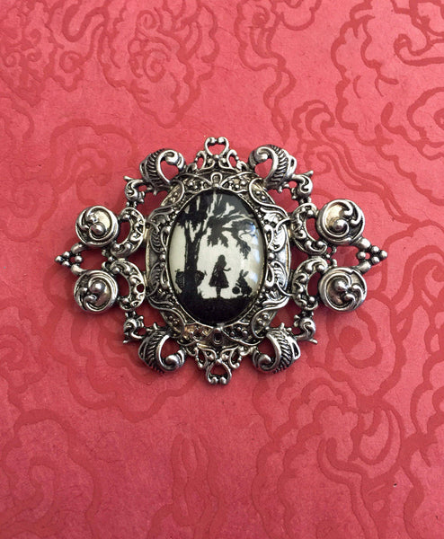 ALICE in WONDERLAND Brooch - Silhouette Jewelry