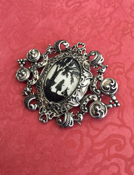 ALICE in WONDERLAND Brooch - Silhouette Jewelry