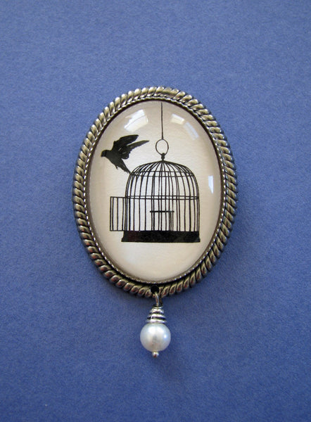 BACK WHERE You BELONG Brooch - Silhouette Jewelry