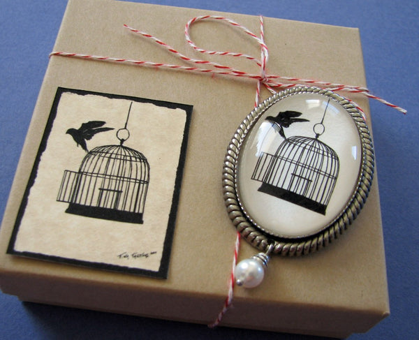 BACK WHERE You BELONG Brooch - Silhouette Jewelry