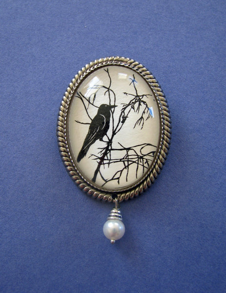 FOR the LOVE of CROWS Brooch - Silhouette Jewelry