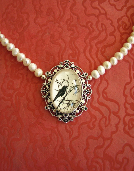 FOR the LOVE of CROWS Choker Necklace - Silhouette Jewelry