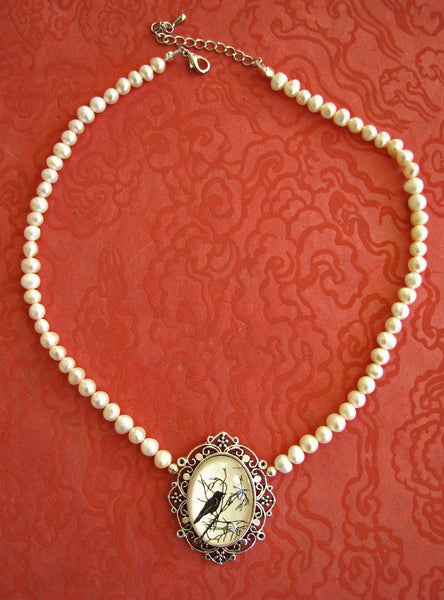 FOR the LOVE of CROWS Choker Necklace - Silhouette Jewelry