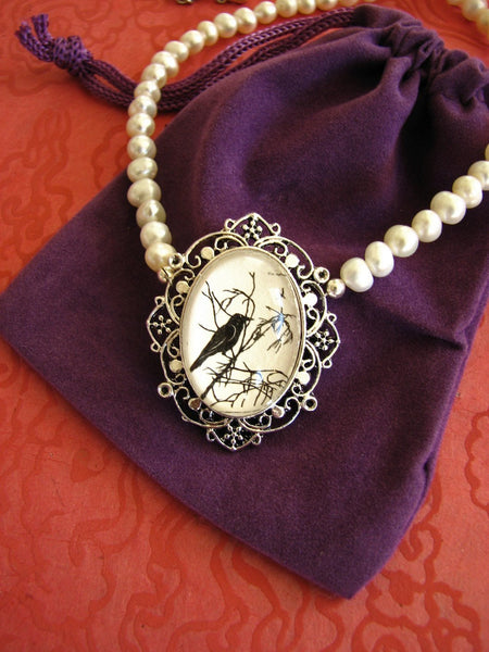 FOR the LOVE of CROWS Choker Necklace - Silhouette Jewelry