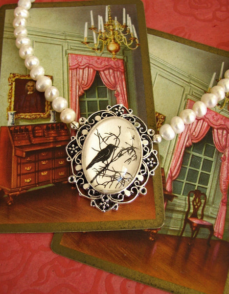 FOR the LOVE of CROWS Choker Necklace - Silhouette Jewelry