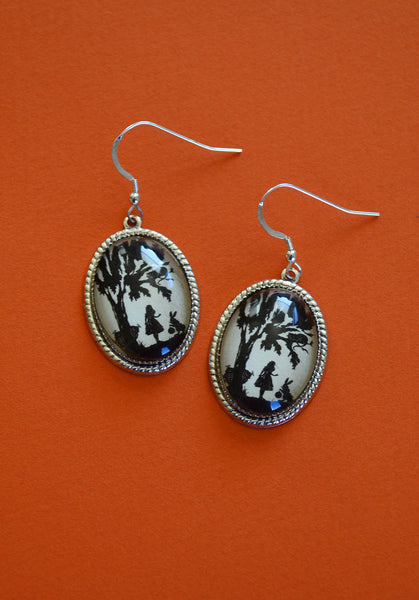 ALICE IN WONDERLAND Earrings - Silhouette Jewelry