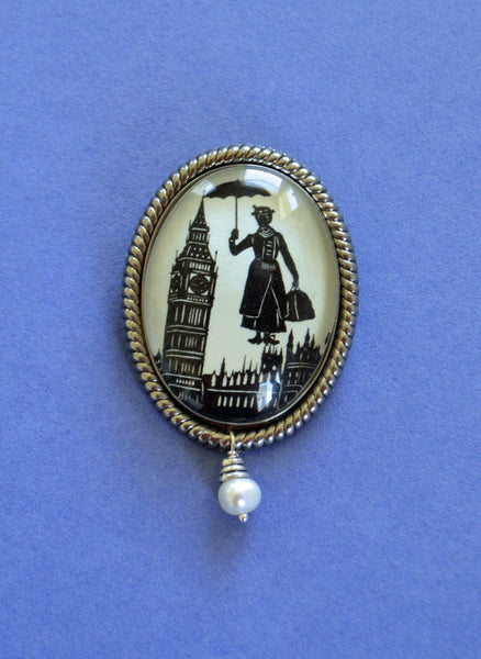 MARY POPPINS Brooch - Silhouette Jewelry