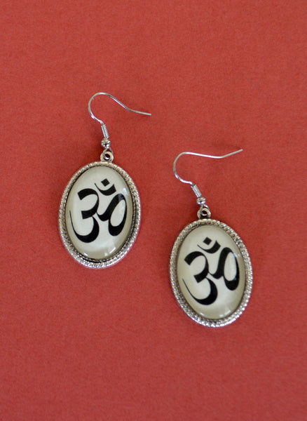 OM SYMBOL Earrings - Silhouette Jewelry