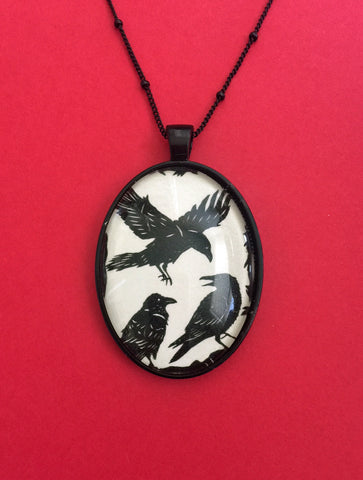 A CONSPIRACY of RAVENS Necklace - pendant on chain