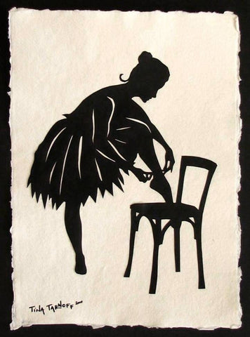 ANNA PAVLOVA - Hand-Cut Papercut Art - Ballerina Silhouette
