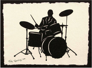 ELVIN JONES Papercut - Hand-Cut Silhouette