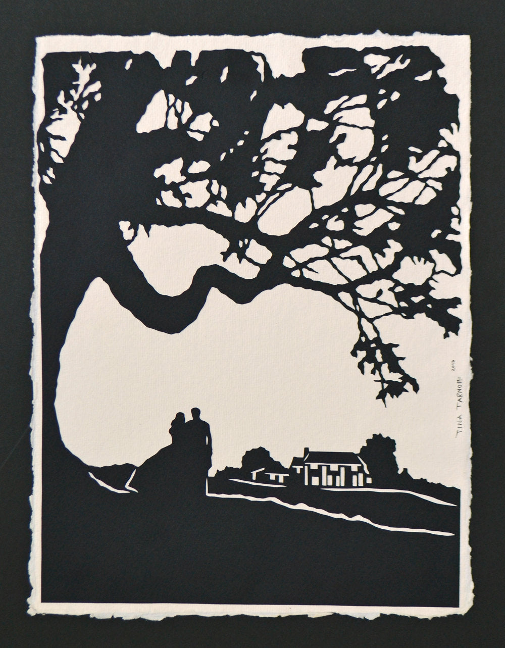 GONE WITH the WIND Papercut - Hand-Cut Silhouette