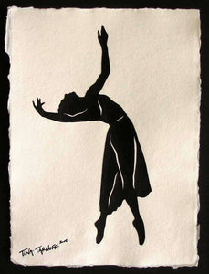 BEING MAYA Papercut - Hand-Cut Silhouette (Great Dancers Series)