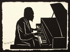 THELONIOUS MONK Papercut - Hand-Cut Silhouette