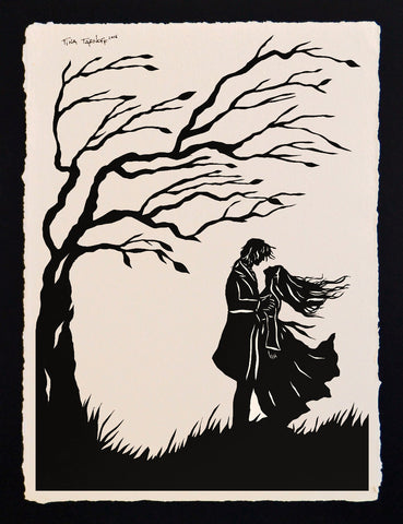 WUTHERING HEIGHTS Papercut - Hand-Cut Silhouette