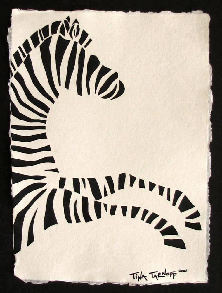 ZEBRA Papercut - Hand-Cut Silhouette