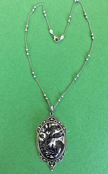 Jungle Book Necklace - pendant on chain - Silhouette Jewelry