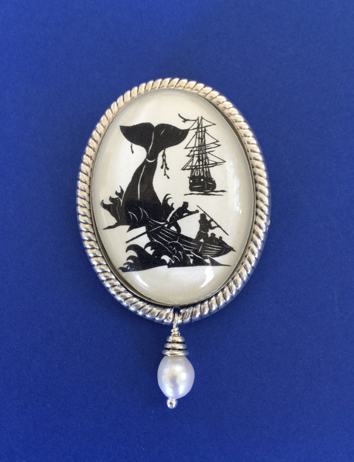 Moby Dick Brooch - Silhouette Jewelry