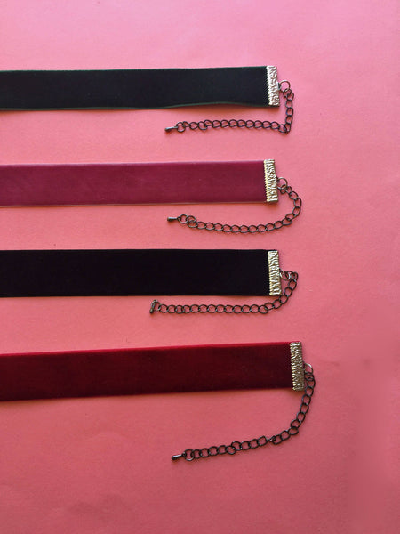 RIBBON CHOKER / Velvet - Choose Color and Image - Silhouette Jewelry