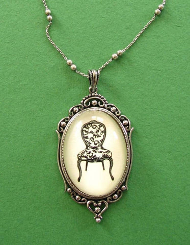 Louis XV Chair Necklace, pendant on chain
