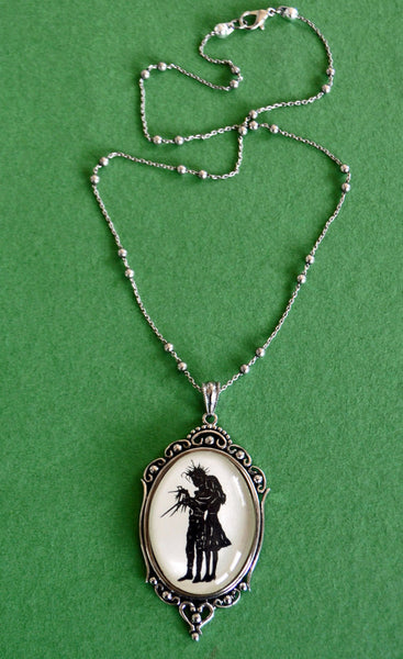 EDWARD SCISSORHANDS No. 1 Necklace, pendant on chain - Silhouette Jewelry