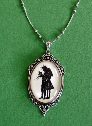 EDWARD SCISSORHANDS No. 1 Necklace, pendant on chain - Silhouette Jewelry