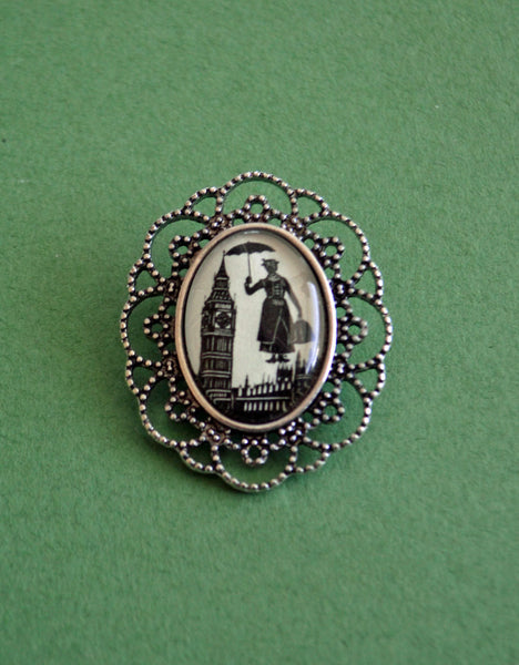 MARY POPPINS Brooch - Silhouette Jewelry