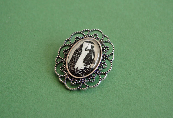 MARY POPPINS Brooch - Silhouette Jewelry