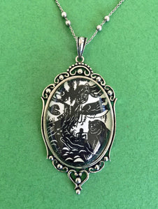 Jungle Book Necklace - pendant on chain - Silhouette Jewelry